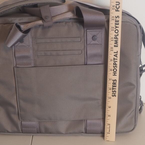 Dagne Dover Berlin Travel Brief Case in Ash 16" Laptop Bag Messenger Like New - Picture 15 of 16